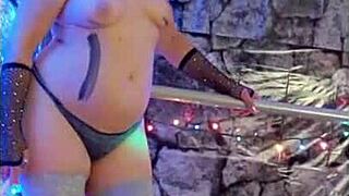 hotwife steffi may twenty fifth pussy dance promo with anal dildo toys vibrator homemade mature milf lingerie