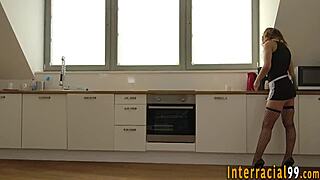 Why does this ho crave intense interracial anal action?