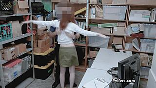 What Happens When Cute Redhead Thief Faces Mall Security Drilling Her Hard In Hidden Cam Reality