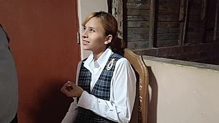 Colegiala Ends Carpentry Course Bent Over for Hard Wet Pussy Fucking!