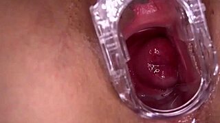 Horny amateur pussy squirts cum hard