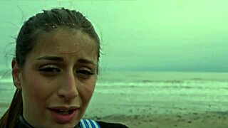 Beautiful Italian babe Silvia Soprano gets roughly dominated on a Norwegian beach with slapping and spitting in a kinky cinematic adventure