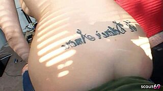 Big boobs girl delivers intense amateur pov blowjob with deepthroat, pussy sliding, and cum on tits at fake casting interview