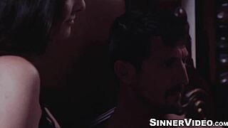 muscular tommy gunn rams hard the bald pussy of brunette silvia saige with deepthroat and cum on tits