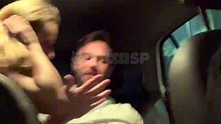 Watch this Brazilian wife getting fucked doggystyle by friend's monster cock in the car! Cuckold husband drives while she takes it bent over!