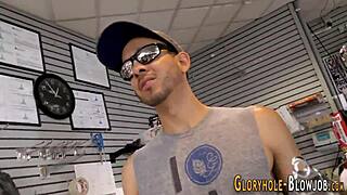 Dirty Skank Surprisingly Blows Hard Black Dick Through Gloryhole In Interracial Cum In Mouth Action