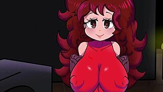 Girlfriend gives blowjob and titty fuck to friend with big ass and big tits until cum covers pussy