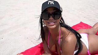 Hey, check out ebony babe Harley Dean banging rich guy Teddy Tarantino near his Ferrari! 🔥🚗