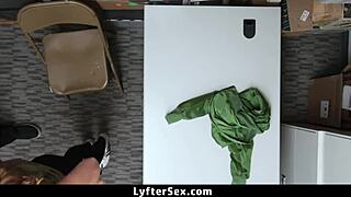 Teen Yields to Horny Mall Officer's Commands in Backroom Encounter