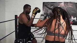 Male Vs Female Mixed Boxing Spar with Fiery Feminista Action!