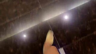 shemale ting xuan walks and relieves herself outdoors in public