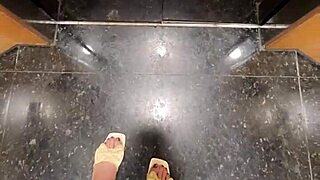 shemale ting xuan walks and relieves herself outdoors in public