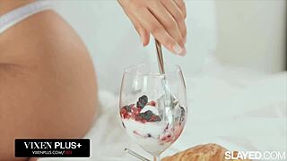 Stunning brunette ameena green face sits and rims hairy pussy on selena love