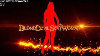 Blonde In Glued Dress Boldly Passes Panties For Horny Mature Milf Webcam Show