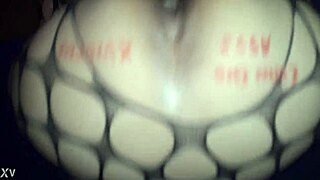 Big White Ass Bent Over for Interracial Doggystyle Action