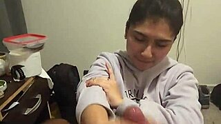 subtle quick pov blowjob from girlfriend who cant release that throbbing dick