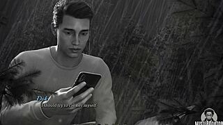 Asian brunette babe close up with cute roleplay and horny teen 18+ tits in sexy dreamland scene