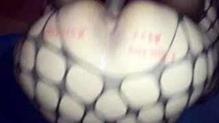 Big White Ass Bent Over for Interracial Doggystyle Action