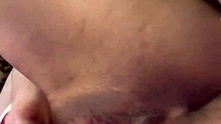 Muscular tattooed girl masturbates tight swollen pussy with vibrator until wet orgasm.