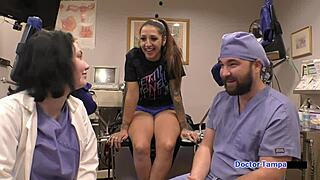 dr tampa examines stefania mafra during yearly physical