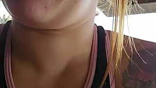 Hey, check out this fun moment showing off the skirt on the balcony in a casual exhibitionist way.