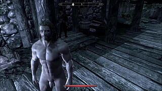 Redhead Bodybuilder Farrah in Comic Fantasy Blowjob and Anal Assfucking