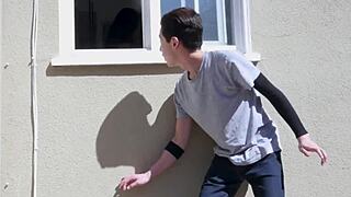 Curvaceous Sybil Stallone Spots Stepson And Bangs Him With Big Tits. Monster Cock Doggystyle Action Follows.