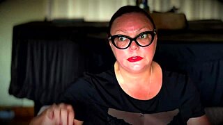 I feel so powerful dominating my bound ebony slave with strapon and caning in this intense session