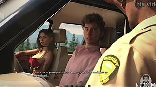 Asian brunette babe close up with cute roleplay and horny teen 18+ tits in sexy dreamland scene