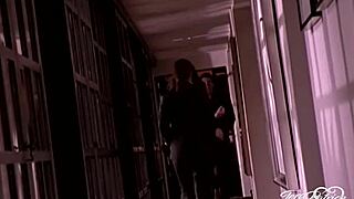 Brunette babe tera patrick massages alec knights cock with her pussy