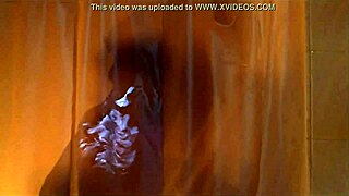 Shemale bathes blonde european nude in shower