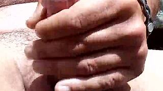 Intense outdoor adventure in beautiful nature setting