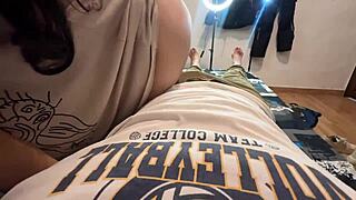 Increible Mamada De Mi Hermanastra Sola En Casa