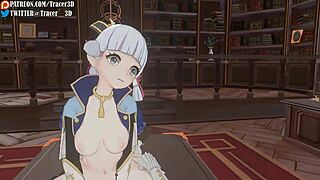 are you waiting with ayaka tracer in the office at work