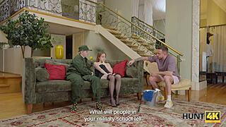 Ex-Military Cuckold Feels Heartbreak Watching Her Pussy Surrender in Hunt4k