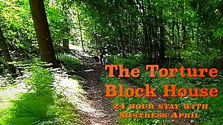 I feel so powerful dominating my bound ebony slave with strapon and caning in this intense session