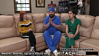 freshman experiences mandatory hitachi vibrator orgasm in pov with gloves latex roleplay behind the scenes moaning