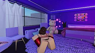 hey roblox stripper kitty, show off those stripper moves and get naked to masturbate