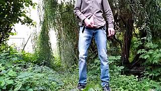 Fucked my mother-in-law doggy style outdoors with hot cum on her big ass and chubby belly... damn, that was wild!