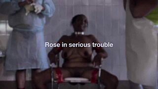 I feel so powerful dominating my bound ebony slave with strapon and caning in this intense session