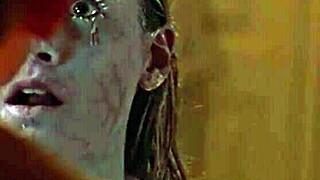 Shemale bathes blonde european nude in shower