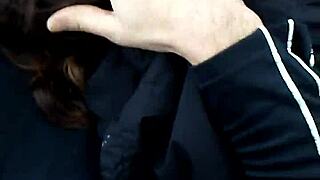 Why does Amber give blowjob in truck with cum in mouth like slut?