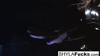 Sexy Shyla Stylez, why are you teasing with that smoking fetish and your big tits in solo play?