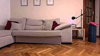 Blonde Latina Amateur Bent Over for Doggystyle with Big Cock Trainer in Hidden Camera Kissing