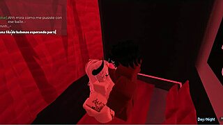 New blonde stripper in night club with big tits dances. She rides cowgirl for creampie on hard cock.