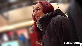 Gorgeous czech kitten teases with striptease in mall before hardcore anal pounding in pov reality.