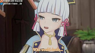 are you waiting with ayaka tracer in the office at work