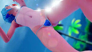 Adorable Teddy Bear in Bikini Dancing Fun!