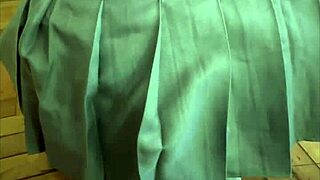 Why does my stepsister flash her big ass under that college skirt before class so I can cum on it in pov?