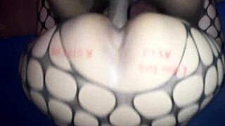 Big White Ass Bent Over for Interracial Doggystyle Action